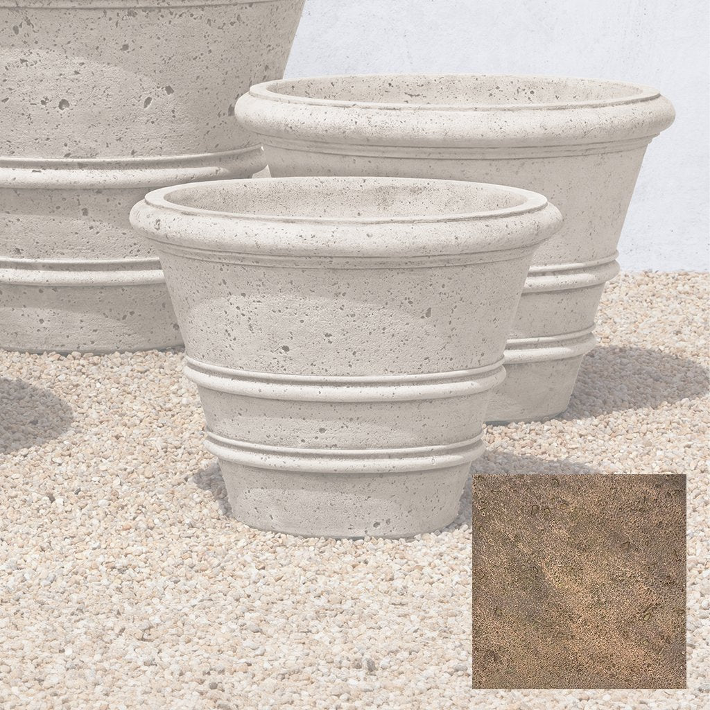 Textured Rolled Rim Planter, Large