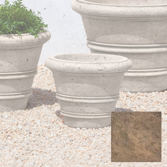Textured Rolled Rim Planter, Medium