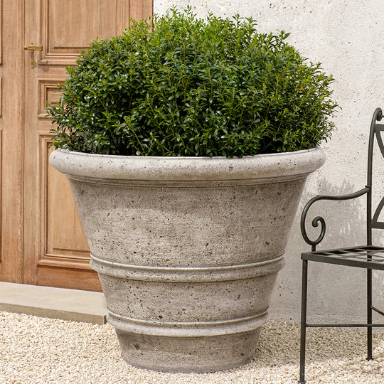 Textured Rolled Rim Planter, Large